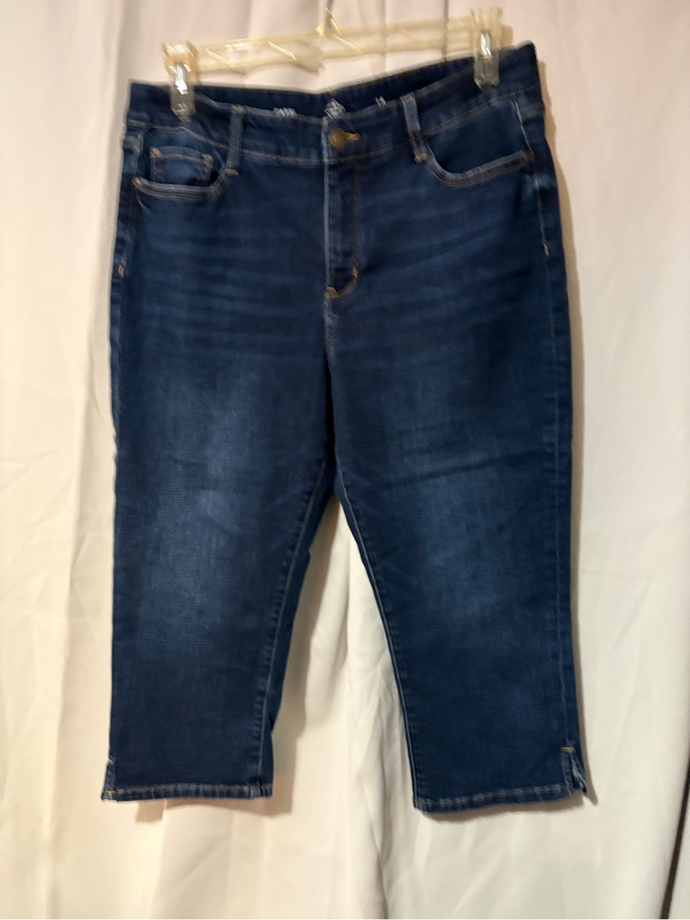 St. John's Bay Dark Blue Cropped Jeans #2086